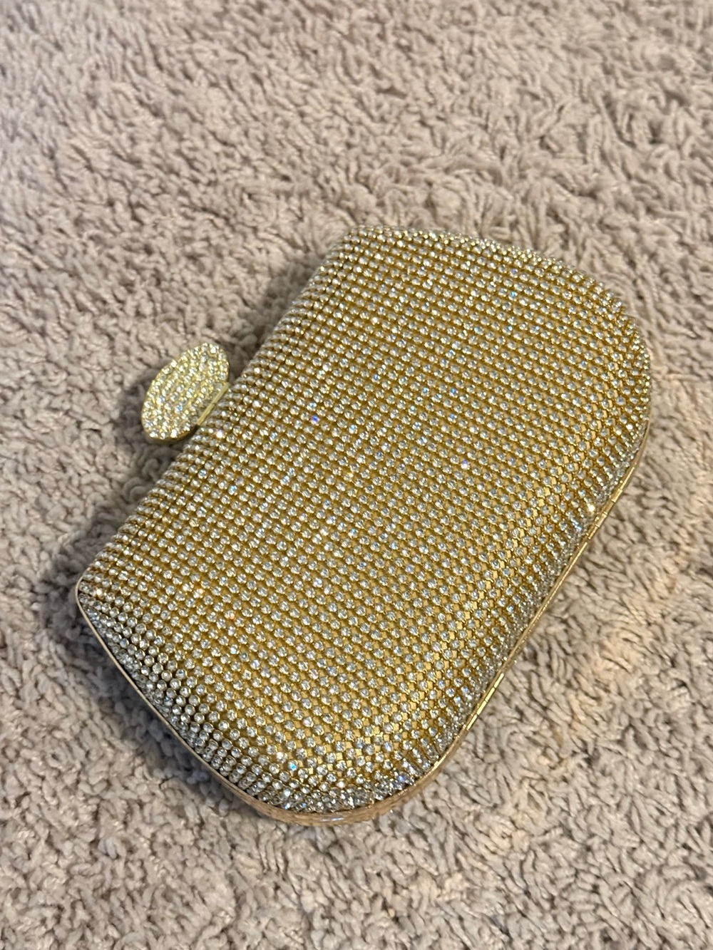 Gold Crystal Evening Clutch